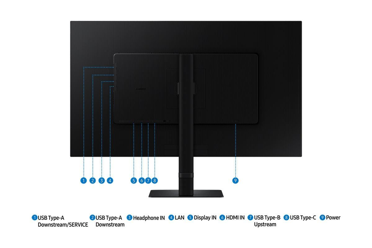 LCD Monitor SAMSUNG 32" 4K Panel VA 3840x2160 16:9 60Hz 5 ms Swivel Pivot Height adjustable Tilt Colour Black LS32D800UAUXEN