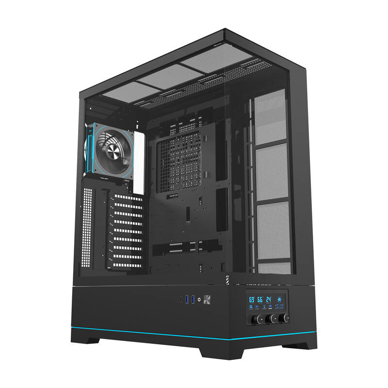Darkflash DY451L PRO computer case (black) + 1 fan - Image 1