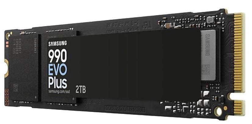 SSD SAMSUNG 990 EVO Plus 2TB M.2 PCIe Gen5 NVMe TLC Write speed 6300 MBytes/sec Read speed 7250 MBytes/sec 2.38mm TBW 1200 TB MZ-V9S2T0BW
