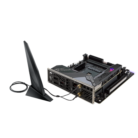 Asus ROG STRIX X570-I GAMING | Processor family AMD | Processor socket AM4 | DDR4 | Supported hard disk drive interfaces