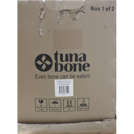 SALE OUT. TunaBone | Kamado classic 21" grill | Dark grey | DAMAGED PACKAGING AND DAMAGED BODY PAINT