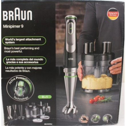SALE OUT. | Braun | Hand Blender | MultiQuick 9 MQ9187XLI | Hand Blender | 1200 W | Black/Stainless Steel | DAMAGED PACK