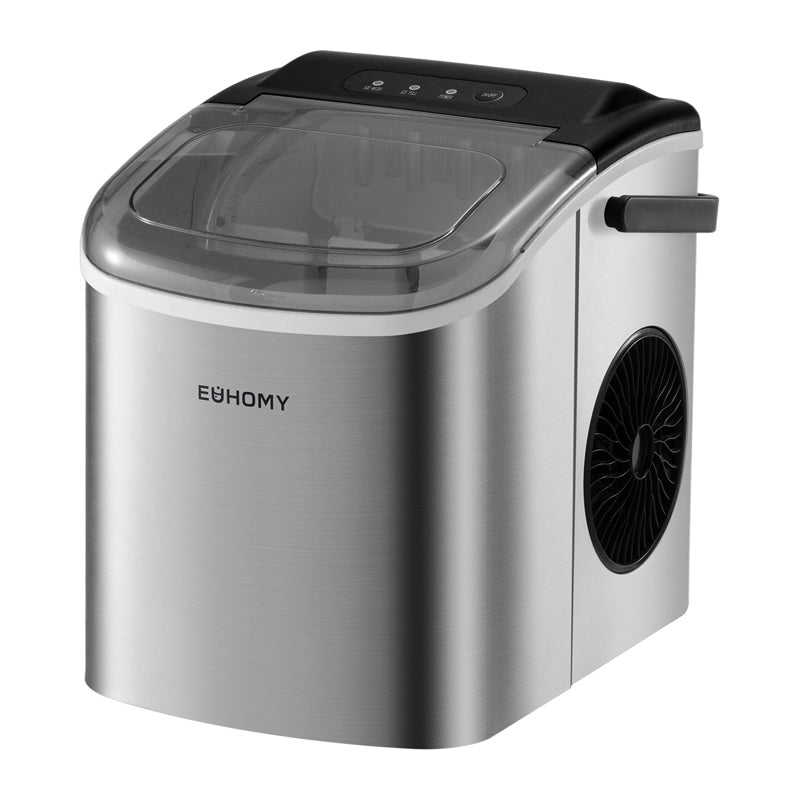 Euhomy IM001 ice cube maker, 1.2 l, 12 kg (silver) - Image 1