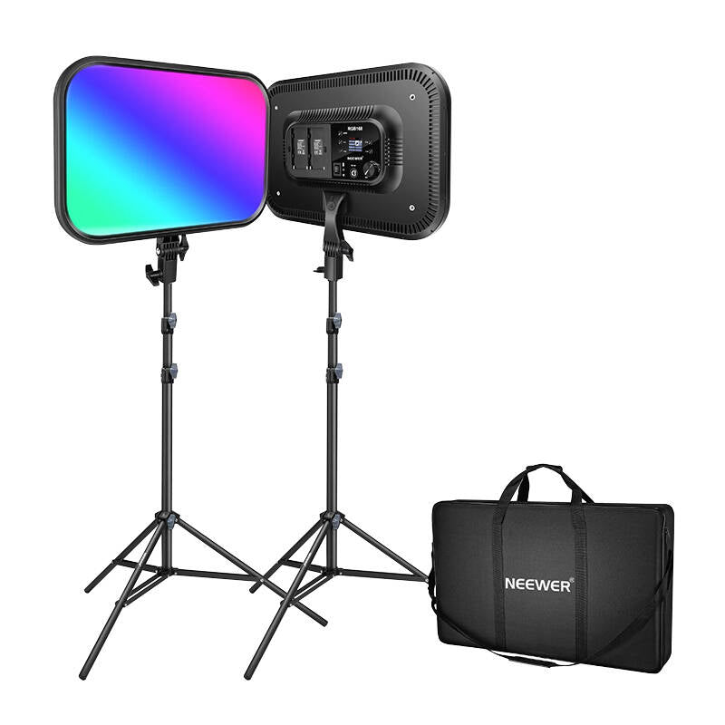 Kit Neewer RGB168 RGB LED, two lamps 60W 2500-8500K - Image 1