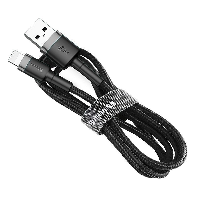 Baseus Cafule USB Lightning Cable 2,4A 1m (Gray+Black) - Image 3