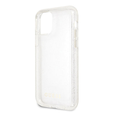 Guess GUHCN58PCGLSI iPhone 11 Pro silver/silver hard case Glitter