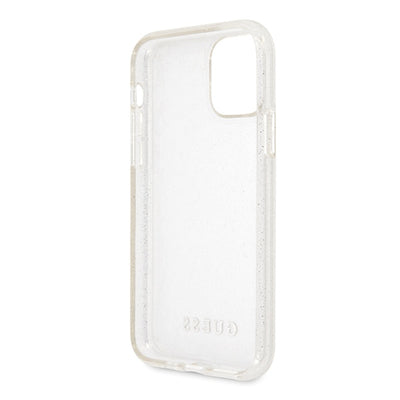Guess GUHCN58PCGLSI iPhone 11 Pro silver/silver hard case Glitter