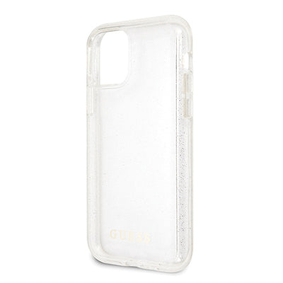 Guess GUHCN65PCGLSI iPhone 11 Pro Max silver/silver hard case Glitter