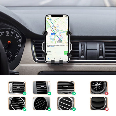 Ugreen gravity car phone holder black (80871)