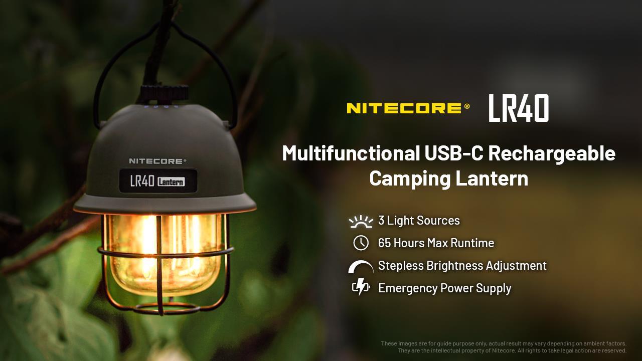 FLASHLIGHT LAMP SERIES/100 LUMENS LR40 NITECORE