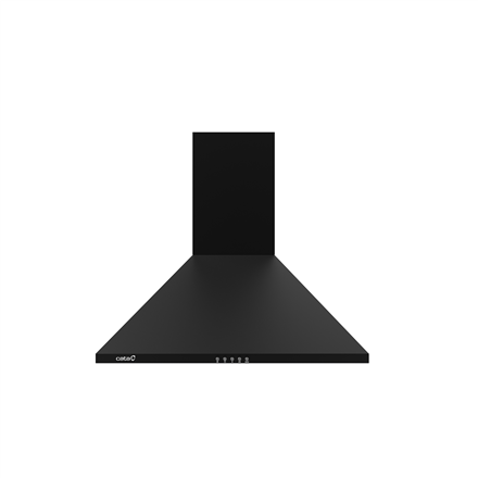 CATA | Hood | OMEGA 600 BK | Wall mounted | Energy efficiency class C | Width 60 cm | 645 m³/h | Mechanical | LED | Blac