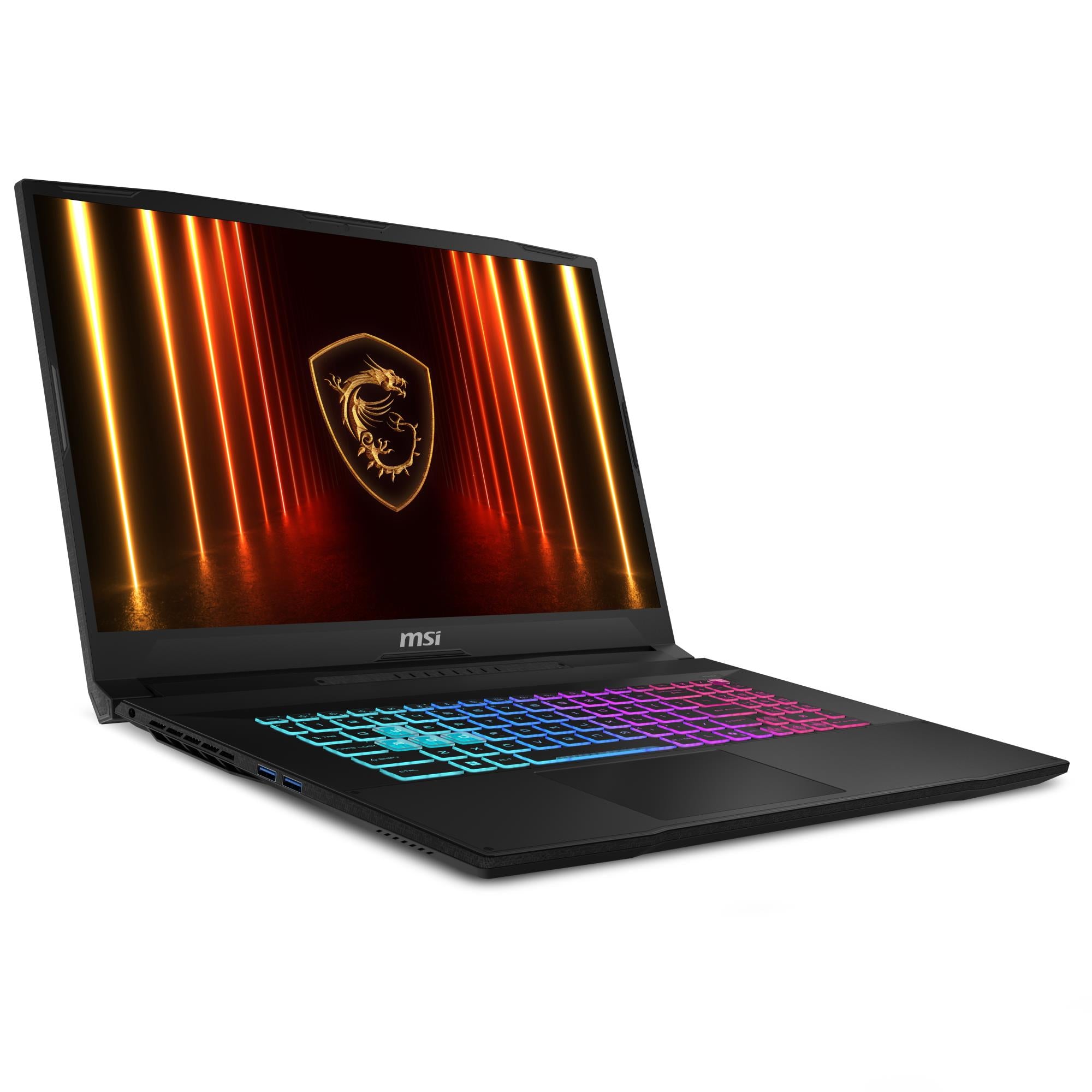 Notebook MSI Katana 17 HX B14WGK CPU Intel® CoreT i7 i7-14650HX 17.3 " 1920 x 1080 pixels RAM 16 GB DDR5-SDRAM SSD 1000 GB Discrete graphics NVIDIA GeForce RTX 5070 8 GB On-board graphics Yes Numeric keypad Yes OS installed Windows 11 Home Colour Black