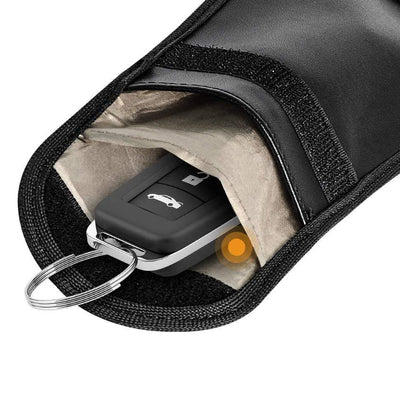 Anti-theft case for car keys blocking radio waves Keyless Faraday Box cover Faraday cage 14 cm with 10 cm black — Hurtel