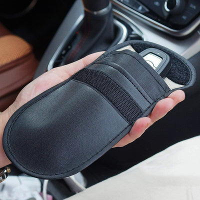 Anti-theft case for car keys blocking radio waves Keyless Faraday Box cover Faraday cage 14 cm with 10 cm black — Hurtel