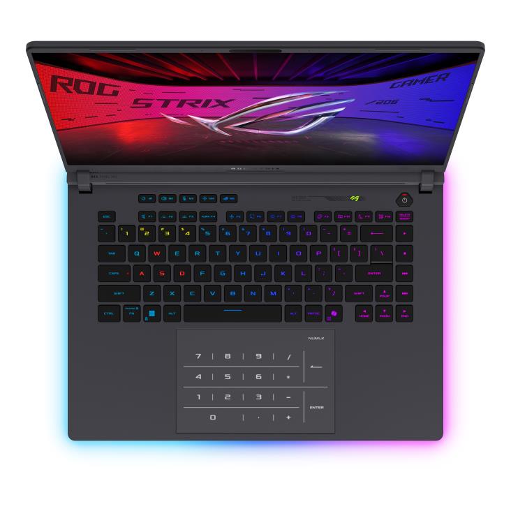 Notebook ASUS ROG Strix G16 (2025) G615LW-S5075W CPU Core Ultra U9-275HX 2700 MHz 16" 2560x1600 RAM 16GB DDR5 5600 MHz SSD 1TB NVIDIA GeForce RTX 5080 16GB ENG Windows 11 Home Eclipse Grey 2.65 kg 90NR0LG1-M002T0