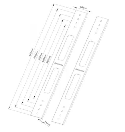 TV SET ACC VESA EXTENSION KIT/AWL-250BL16 NEOMOUNTS