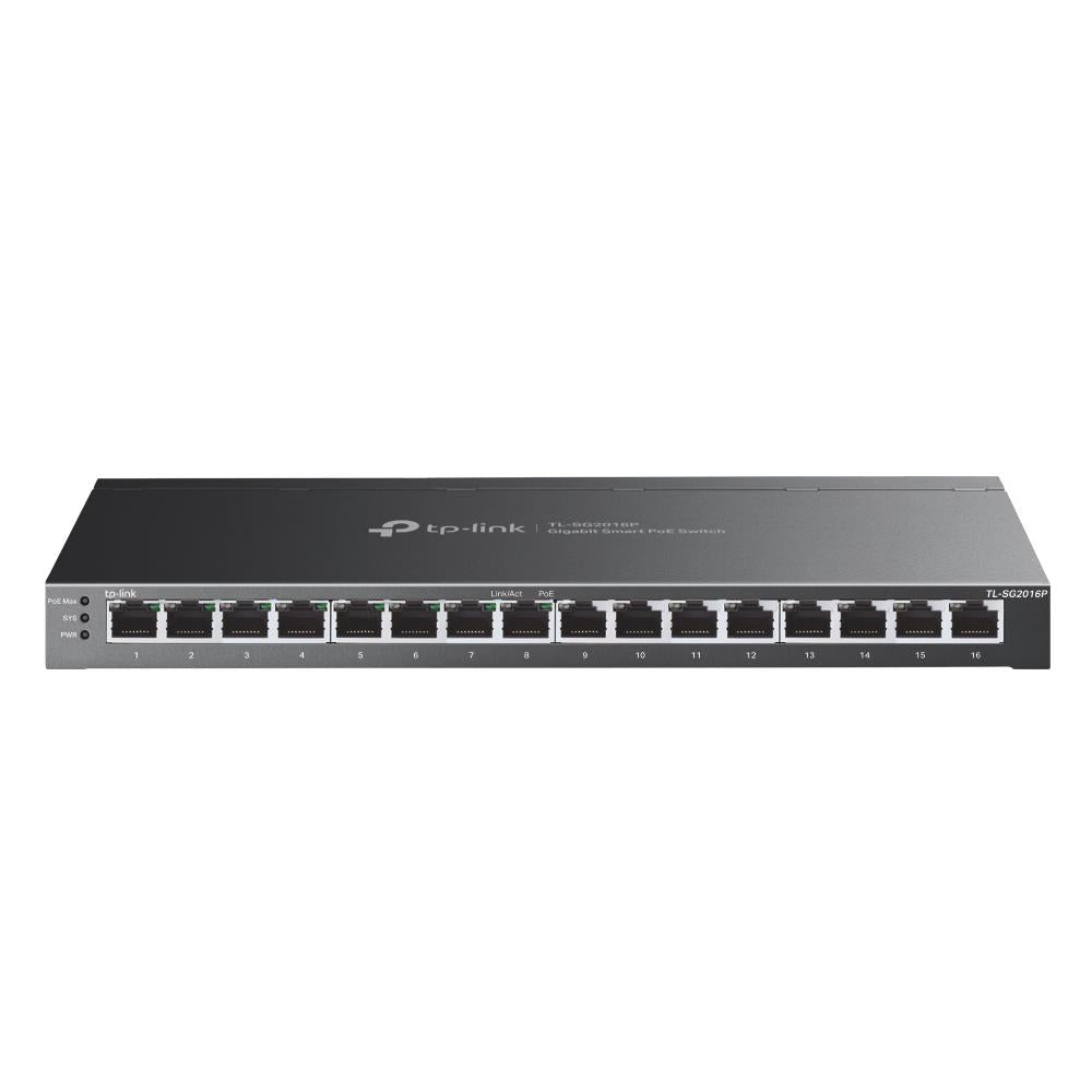 Switch TP-LINK Omada TL-SG2016P 16x10Base-T / 100Base-TX / 1000Base-T PoE+ ports 8 120 Watts TL-SG2016P