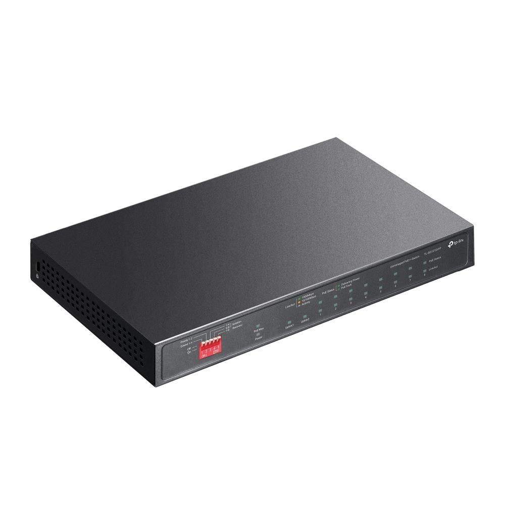 Switch TP-LINK TL-SG1210PP 9x10Base-T / 100Base-TX / 1000Base-T 1x10/100/1000BASE-T/SFP combo PoE+ ports 6 TL-SG1210PP