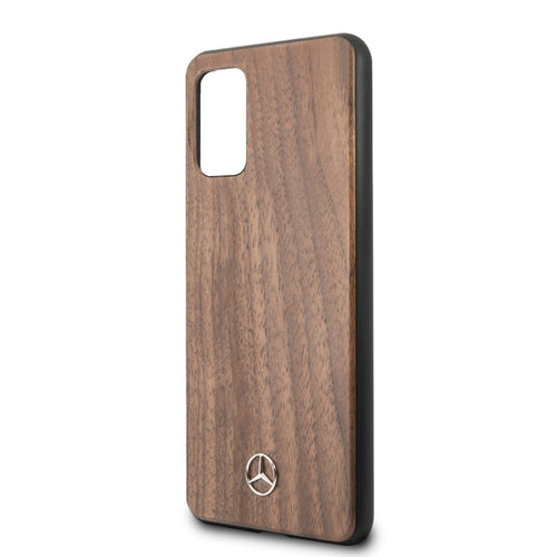 Mercedes Wood Line Walnut Case for Samsung Galaxy S20+ - Brown