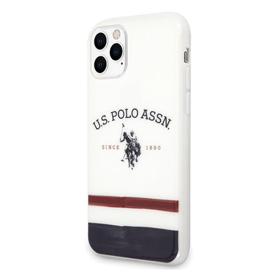US Polo USHCN58PCSTRB iPhone 11 Pro biały/white Tricolor Pattern Collection — U.S. Polo Assn.