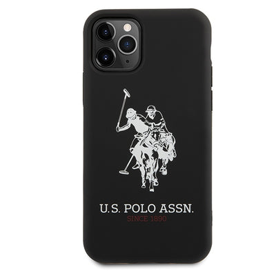 US Polo USHCN65SLHRBK iPhone 11 Pro Max czarny/black Silicone Collection — U.S. Polo Assn.