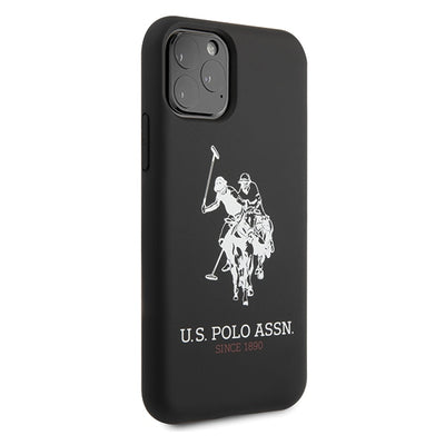 US Polo USHCN65SLHRBK iPhone 11 Pro Max czarny/black Silicone Collection — U.S. Polo Assn.