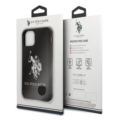 US Polo USHCN65SLHRBK iPhone 11 Pro Max czarny/black Silicone Collection — U.S. Polo Assn.