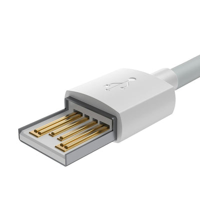 Baseus 2x USB - Lightning cable fast charging 1.5 m white (TZCALZJ-02)