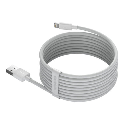Baseus 2x USB - Lightning cable fast charging 1.5 m white (TZCALZJ-02)