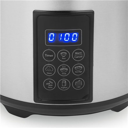 Tristar | Digital Rice and Steam Cooker | RK-6138 | 900 W | 2.2 L | Number of programs 7 | Grey