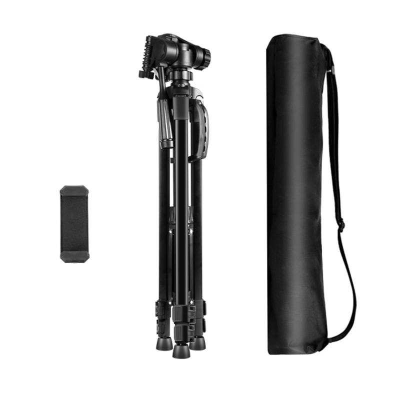 Tripod with 3D 360° head + phone holder Puluz PU3096B - Image 1