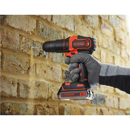 BLACK & DECKER Cordless Drill/Driver | BDCHD18KB-QW | 18 V | 2x1.5 Ah | Li-Ion