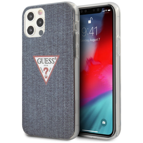Guess GUHCP12LPCUJULDB iPhone 12 Pro Max 6.7" navy/dark blue hardcase Jeans Collection