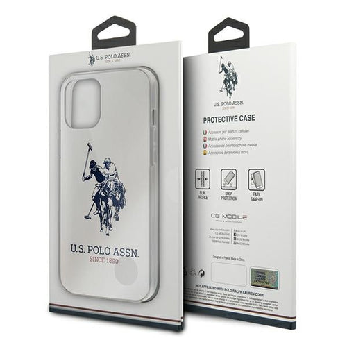 US Polo USHCP12LTPUHRWH iPhone 12 Pro Max 6,7" biały/white Shiny Big Logo — U.S. Polo Assn.