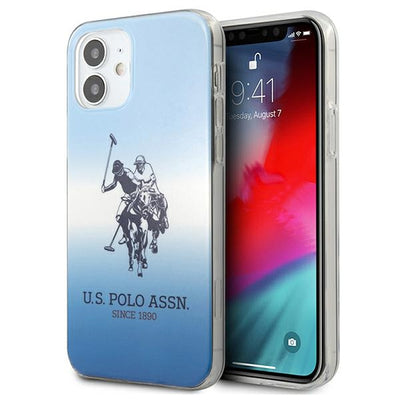 US Polo Assn. Gradient Pattern Collection iPhone 12 mini Case - Blue — U.S. Polo Assn.