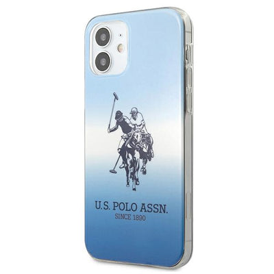 US Polo Assn. Gradient Pattern Collection iPhone 12 mini Case - Blue — U.S. Polo Assn.