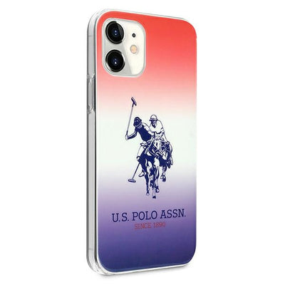 US Polo Assn. Gradient Pattern Collection iPhone 12 mini Case - Red and Blue — U.S. Polo Assn.