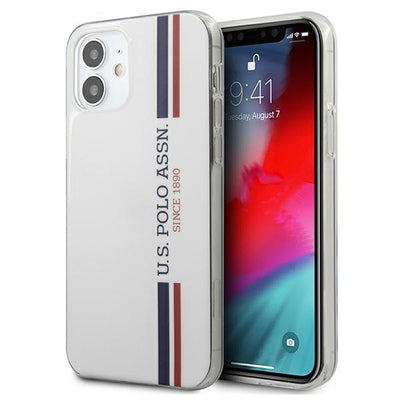 US Polo USHCP12SPCUSSWH iPhone 12 mini 5,4" biały/white Tricolor Collection — U.S. Polo Assn.