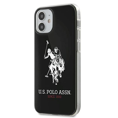 US Polo USHCP12STPUHRBK iPhone 12 mini 5,4" czarny/black Shiny Big Logo — U.S. Polo Assn.