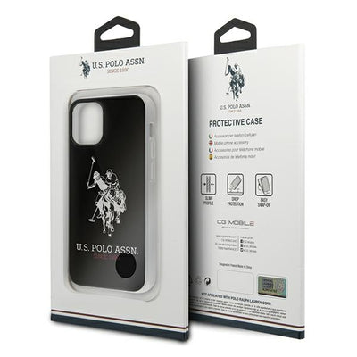 US Polo USHCP12STPUHRBK iPhone 12 mini 5,4" czarny/black Shiny Big Logo — U.S. Polo Assn.