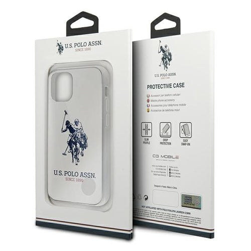 US Polo USHCP12STPUHRWH iPhone 12 mini 5,4" biały/white Shiny Big Logo — U.S. Polo Assn.