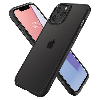 Spigen Ultra Hybrid Case for iPhone 12 / iPhone 12 Pro - Matte Black
