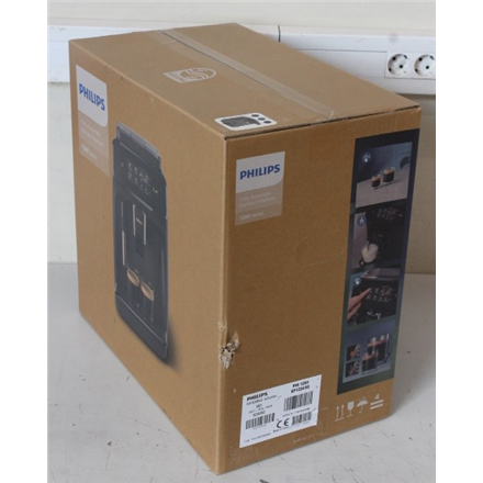 SALE OUT. Philips Espresso Coffee maker Series 1200 | EP1224/00 | Pump pressure 15 bar | Built-in milk frother | Fully a