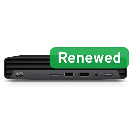 HP Renewed Grade A | EliteDesk 800 G6 Desktop Mini | Intel Core i5 | i5-10500T | 16 GB | SSD | 256 GB | Intel UHD Graphi