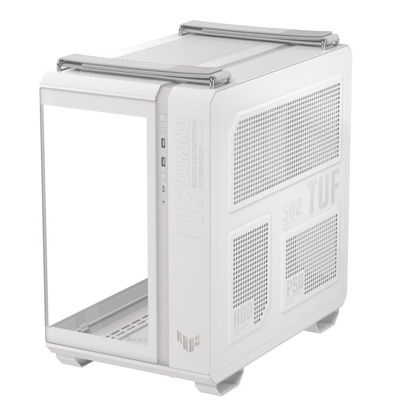 Case ASUS TUF Gaming GT502 Horizon MidiTower Case product features Transparent panel Not included ATX MicroATX MiniITX Colour White TUFGAMGT502HORIZONWHT