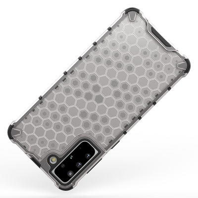 Honeycomb Case armor cover with TPU Bumper for Samsung Galaxy S21+ 5G (S21 Plus 5G) blue — Hurtel