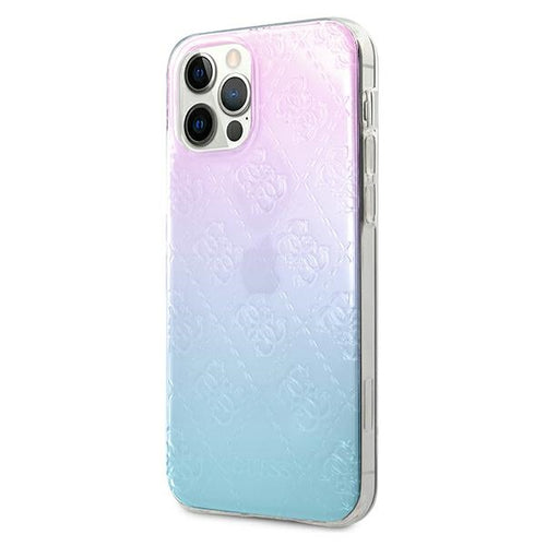 Guess 4G 3D Pattern Collection Case for iPhone 12 Pro Max - Blue and Pink