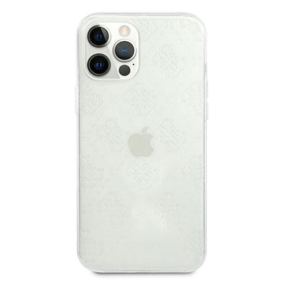 Guess GUHCP12L3D4GTR iPhone 12 Pro Max 6.7" transparent hardcase 4G 3D Pattern Collection