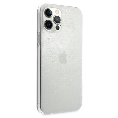 Guess GUHCP12L3D4GTR iPhone 12 Pro Max 6.7" transparent hardcase 4G 3D Pattern Collection