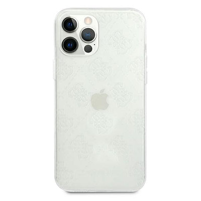 Guess GUHCP12M3D4GTR iPhone 12/12 Pro 6.1" transparent hardcase 4G 3D Pattern Collection